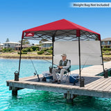 8x8 Pop Up Canopy Tent with Sidewall,8x8 Base 6x6 Top - Eagle Peak®