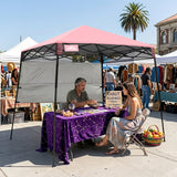 8x8 Pop Up Canopy Tent with Sidewall,8x8 Base 6x6 Top - Eagle Peak