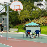 8x8 Pop Up Canopy Tent with Sidewall,8x8 Base 6x6 Top - Eagle Peak