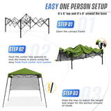 8x8 Pop Up Canopy Tent with Sidewall,8x8 Base 6x6 Top - Eagle Peak Custom Canopy Tent