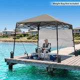 8x8 Pop Up Canopy Tent with Sidewall,8x8 Base 6x6 Top - Eagle Peak®