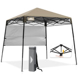 8x8 Pop Up Canopy Tent with Sidewall,8x8 Base 6x6 Top - Eagle Peak®