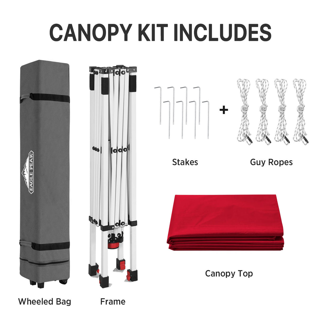 8x8 Pop Up Straight Leg Canopy - Eagle Peak