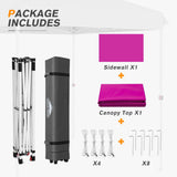 8x8 Pop Up Straight Leg Canopy with Sidewall - Eagle Peak®