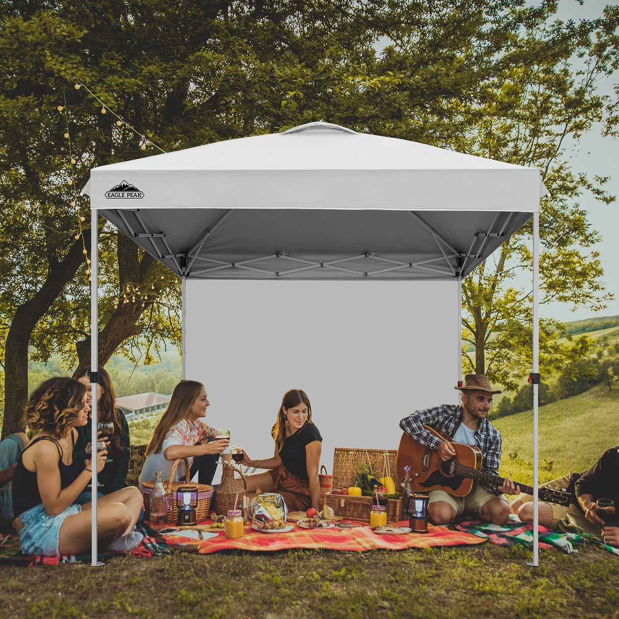 8x8 Pop Up Straight Leg Canopy with Sidewall - Eagle Peak®
