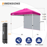 8x8 Pop Up Straight Leg Canopy with Sidewall - Eagle Peak®