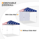 8x8 Pop Up Straight Leg Canopy with Sidewall - Eagle Peak®