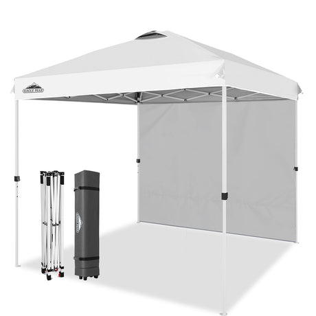 8x8 Pop Up Straight Leg Canopy with Sidewall - Eagle Peak Custom Canopy Tent