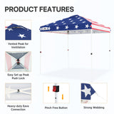 8x8 Pop Up Straight Leg Canopy with Wheeled Bag - Eagle Peak Custom Canopy Tent