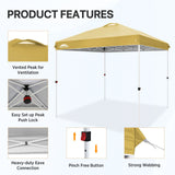 8x8 Pop Up Straight Leg Canopy with Wheeled Bag - Eagle Peak Custom Canopy Tent