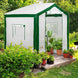 8x8 Portable Walk - in Greenhouse with Polyester Reinforced Corners - Eagle Peak Custom Canopy Tent