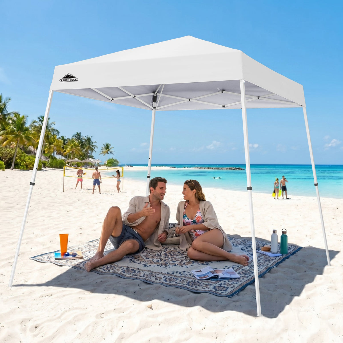 8x8 Slant Leg Pop Up Canopy Tent - Eagle Peak®