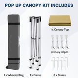 8x8 Slant Leg Pop Up Canopy Tent - Eagle Peak®