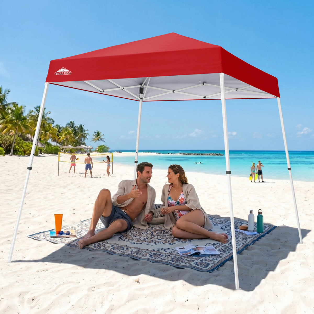 8x8 Slant Leg Pop Up Canopy Tent - Eagle Peak®