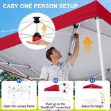 8x8 Slant Leg Pop Up Canopy Tent - Eagle Peak®