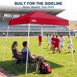 8x8 Slant Leg Pop-up Canopy Tent, Shelter 8x8 Base 6x6 Top - Eagle Peak®