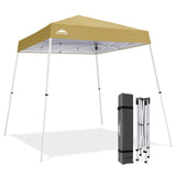8x8 Slant Leg Pop-up Canopy Tent, Shelter 8x8 Base 6x6 Top - Eagle Peak®
