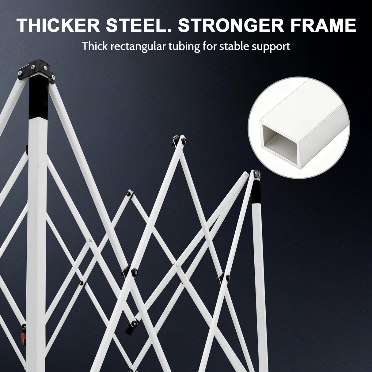 8x8 Slant Leg Pop-up Canopy Tent, Shelter 8x8 Base 6x6 Top - Eagle Peak®