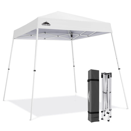 8x8 Slant Leg Pop-up Canopy Tent, Shelter 8x8 Base 6x6 Top - Eagle Peak®