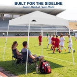 8x8 Slant Leg Pop-up Canopy Tent, Shelter 8x8 Base 6x6 Top - Eagle Peak®