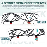 8x8 Walk In Pop Up Greenhouse - Eagle Peak®