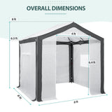 8x8 Walk In Pop Up Greenhouse - Eagle Peak®