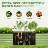 9 in 1 Modular 17in Customizable Elevated Raised Garden Bed, Olive Green - Eagle Peak®