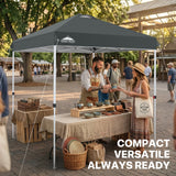 6.6x6.6 Pop Up Canopy Tent Easy Up Canopy Outdoor