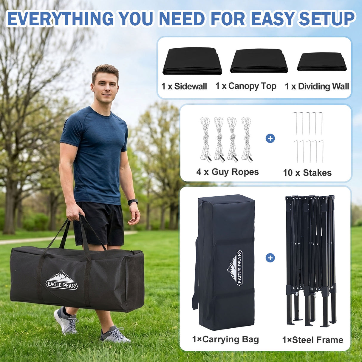 Outdoor Pop Up Changing Room 8x4 ft