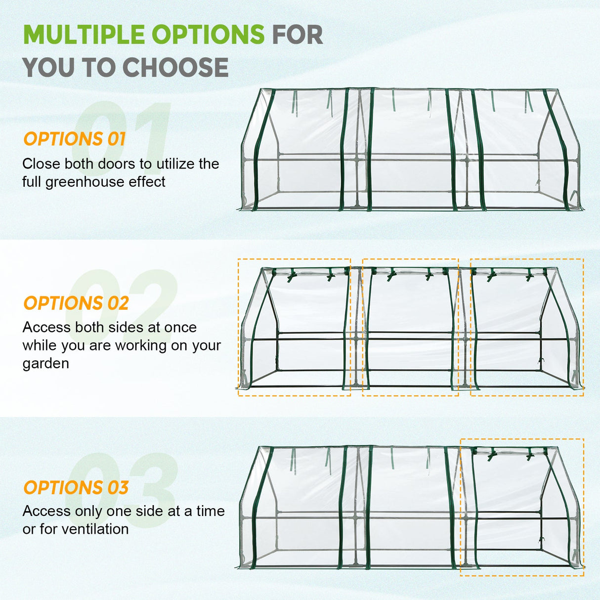 96"x36"x36" Mini Garden Portable Greenhouse - Eagle Peak Custom Canopy Tent