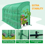 9.9x4.9x7.1 Outdoor Lean to Walk - in Greenhouse with Shelf - Eagle Peak Custom Canopy Tent