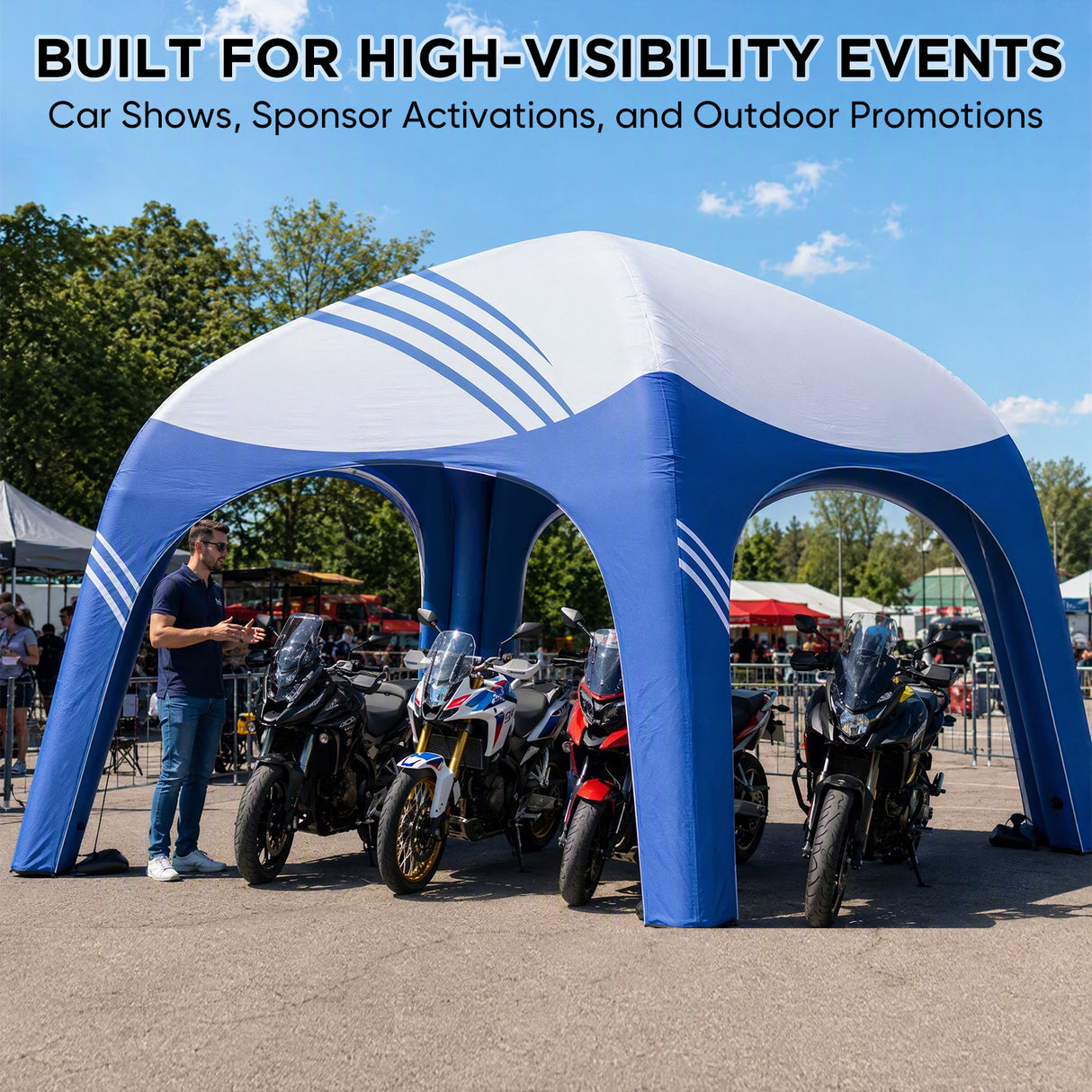 Custom Inflatable Event Tent with Logo, Square Tent