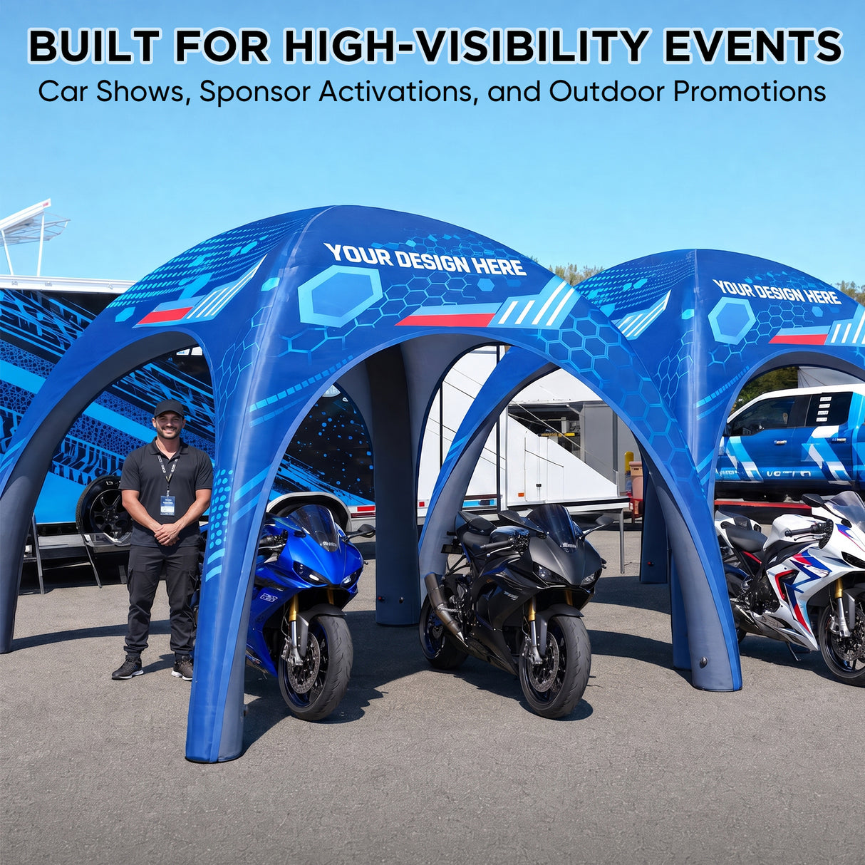 Custom Inflatable Event Tent with Logo, Spider Tent