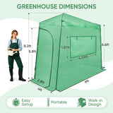 9x4 Easy Setup Pop Up Greenhouse, Lean-To Design - Eagle Peak®