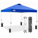 EAGLE PEAK E100/O100 Easy Setup 10x10 Straight Leg Pop Up Canopy Tent with 100 Sqft of Shade