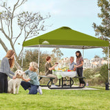 EAGLE PEAK E100/O100 Easy Setup 10x10 Straight Leg Pop Up Canopy Tent with 100 Sqft of Shade