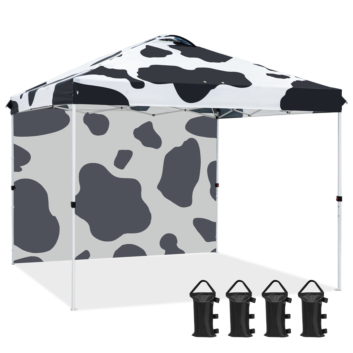 EAGLE PEAK 10x10 Commercial Pop up Canopy Tent with One Detachable Sidewall