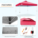 EAGLE PEAK 12x12 Pop Up Canopy Tent Instant Outdoor Canopy Easy Set - up Straight Leg Folding Shelter with Wheeled Bag, 8 Stakes, 4 Sand Bags, and 4 Ropes - Eagle Peak Canopy and Outdoor Products