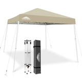 EAGLE PEAK Slant Leg Pop up Canopy Tent, 10x10 Base 8x8 Top