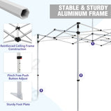 EAGLE PEAK 40mm Hex Leg Aluminum Commercial Custom Canopy Tent 10x15  - CLICK TO CONFIGURE - Package Prices Start at $999.00