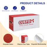 Fitted Table Cloth Cover with Your Business Logo and Design, 4/6/8ft