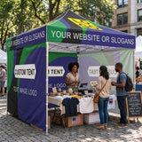 Custom Canopy Tent 10x10 with Logo, Custom Vendor Tent, CLICK TO CONFIGURE - Package Prices Start at $579.99