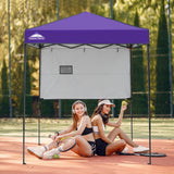 EAGLE PEAK Instant Pop Up Canopy with Adjustable Sun Wall 6x4 ft, Straight Lightweight Compact Portable Tent with Carry Bag - Eagle Peak Canopy and Outdoor Products