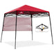 8x8 Pop Up Canopy Tent with Sidewall,8x8 Base 6x6 Top