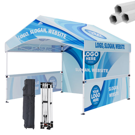 Alps Aluminum Frame Gable Roof Custom Canopy Tent 10x10 - Eagle Peak Custom Canopy Tent