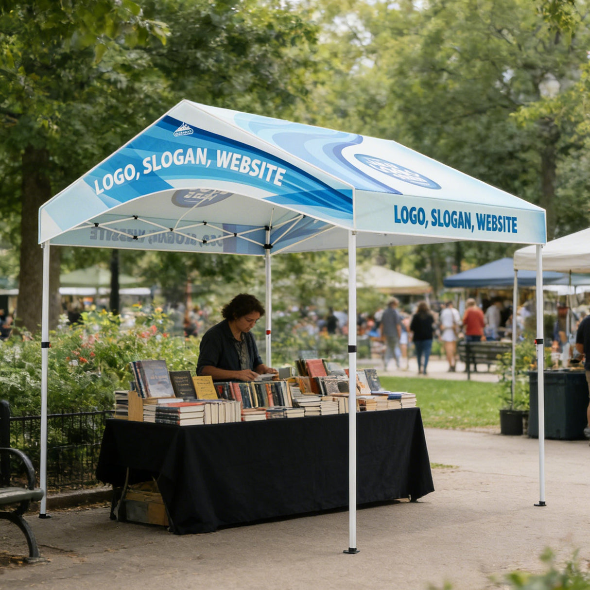 Alps Aluminum Frame Gable Roof Custom Canopy Tent 12x12 - Eagle Peak Custom Canopy Tent