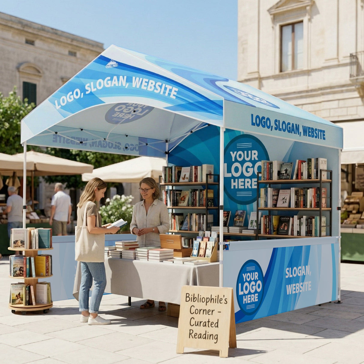 Alps Aluminum Frame Gable Roof Custom Canopy Tent 12x12 - Eagle Peak Custom Canopy Tent