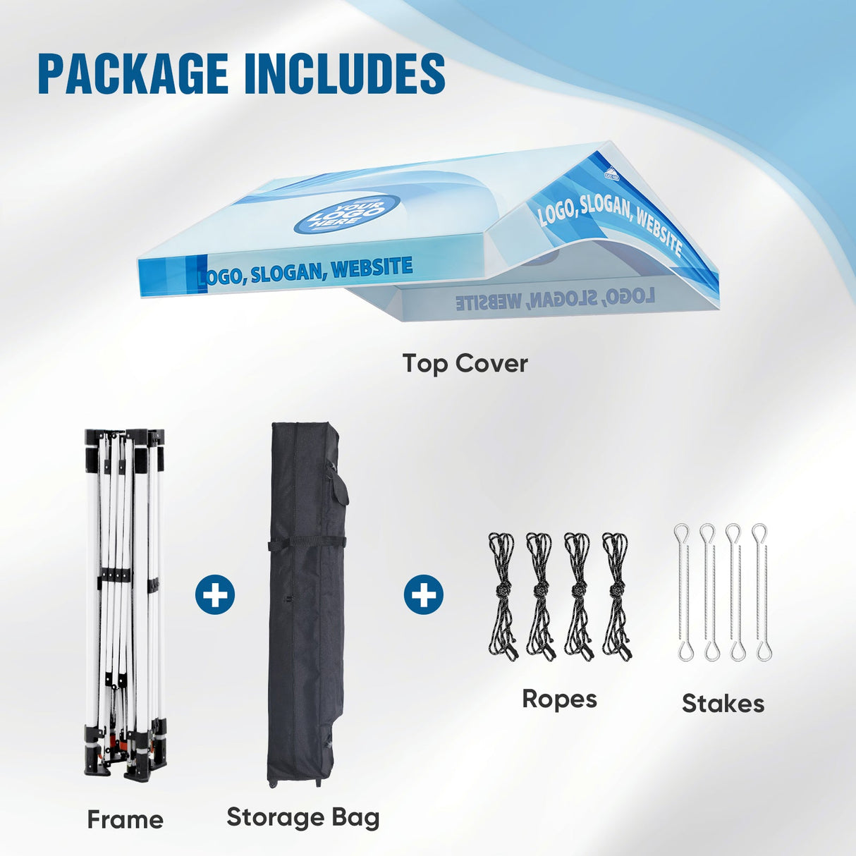 Alps Aluminum Frame Gable Roof Custom Canopy Tent 12x12 - Eagle Peak Custom Canopy Tent