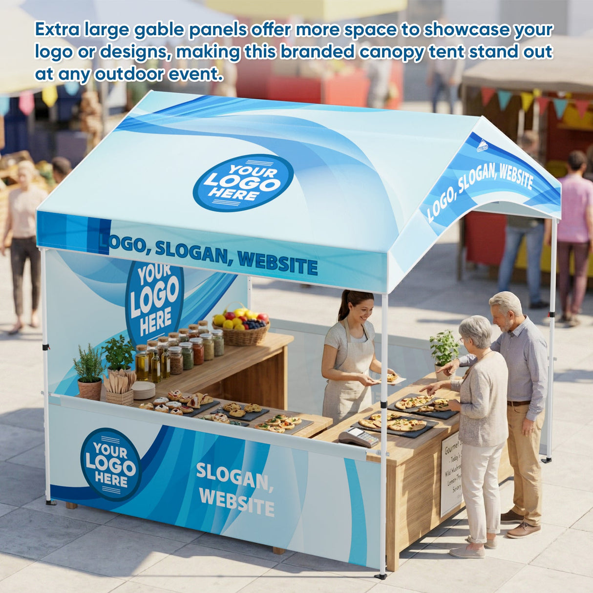 Alps Aluminum Frame Gable Roof Custom Canopy Tent 12x12 - Eagle Peak Custom Canopy Tent