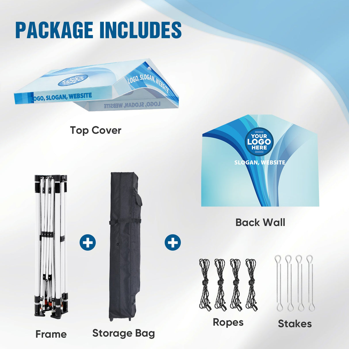 Alps Aluminum Frame Gable Roof Custom Canopy Tent 12x12 - Eagle Peak Custom Canopy Tent